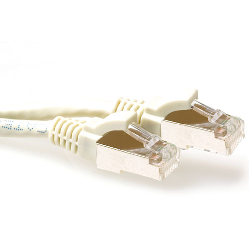 ACT FB6015 netwerkkabel Ivoor 15 m Cat6a S/FTP (S-STP)