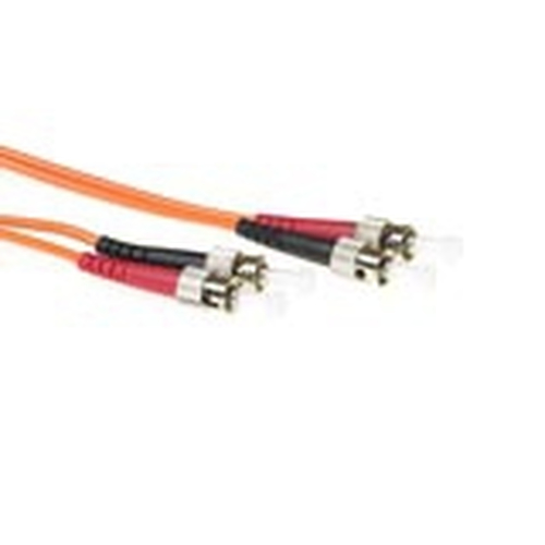 ACT RL1501 Glasvezel kabel 1 m ST Oranje