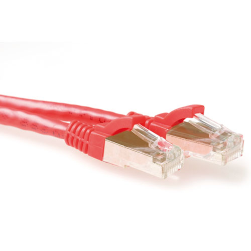 ACT FB6500 netwerkkabel Rood 0,5 m Cat6a S/FTP (S-STP)