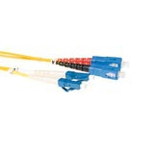 ACT RL8901 Glasvezel kabel 1 m LC SC Geel