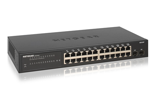 Netgear GS324T Managed Gigabit Ethernet (10/100/1000) Zwart