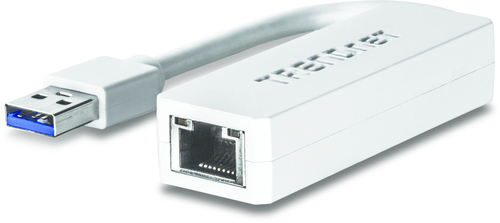 Trendnet TU3-ETG tussenstuk voor kabels USB 3.0 RJ-45 Wit