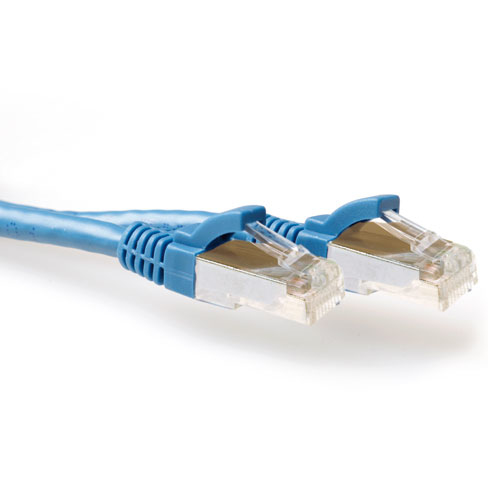 ACT FB6600 netwerkkabel Blauw 0,5 m Cat6a S/FTP (S-STP)