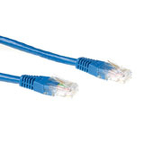 ACT Cat6A UTP 1m netwerkkabel Blauw