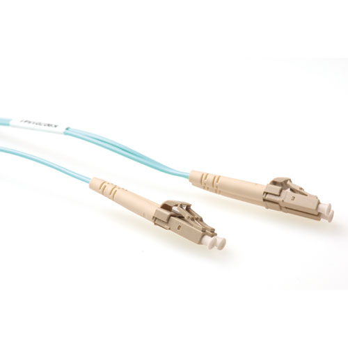 ACT 2m 50/125µm OM4 Glasvezel kabel LC Blauw