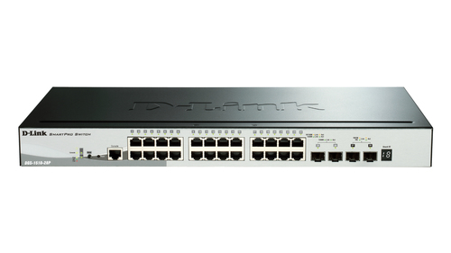 D-Link DGS-1510-28P netwerk-switch Managed L3 Gigabit Ethernet (10/100/1000) Power over Ethernet (PoE) Zwart